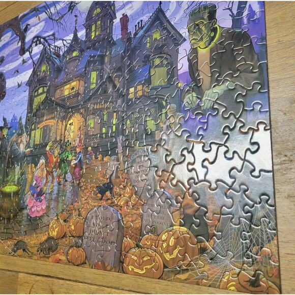 Bits And Pieces Goblins & Goodies & Ghouls Oh My Large Format 300 Pieces Puzzle - Picture 3 of 16